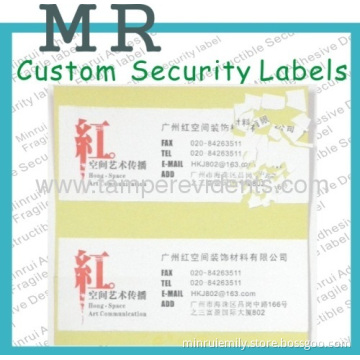 Custom Eggshell Sticky Address Labels,security Egg Shell Address Labels,destructive Asset Labels With Permanent Glue 